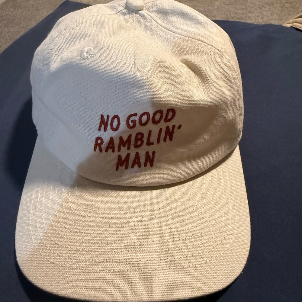 Red and White Embroidered Dad Hat Casual Style